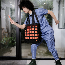 Load image into Gallery viewer, HowBottle Picnic Bag Grid Contrast Tote Bag