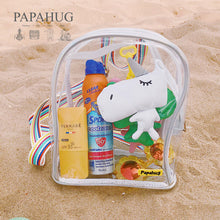 Load image into Gallery viewer, PAPAHUG Dazzle Silver Jelly Backpack