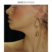 Load image into Gallery viewer, GHO Show Ground Drop Grey Earrings
