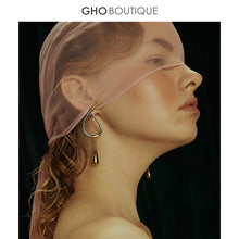Load image into Gallery viewer, GHO Show Ground Drop Grey Earrings

