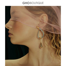 Load image into Gallery viewer, GHO Show Ground Drop Grey Earrings
