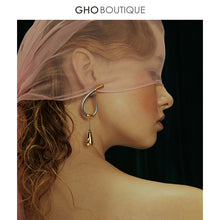 Load image into Gallery viewer, GHO Show Ground Drop Grey Earrings
