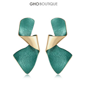 GHO Large Irregular Kinked Earrings
