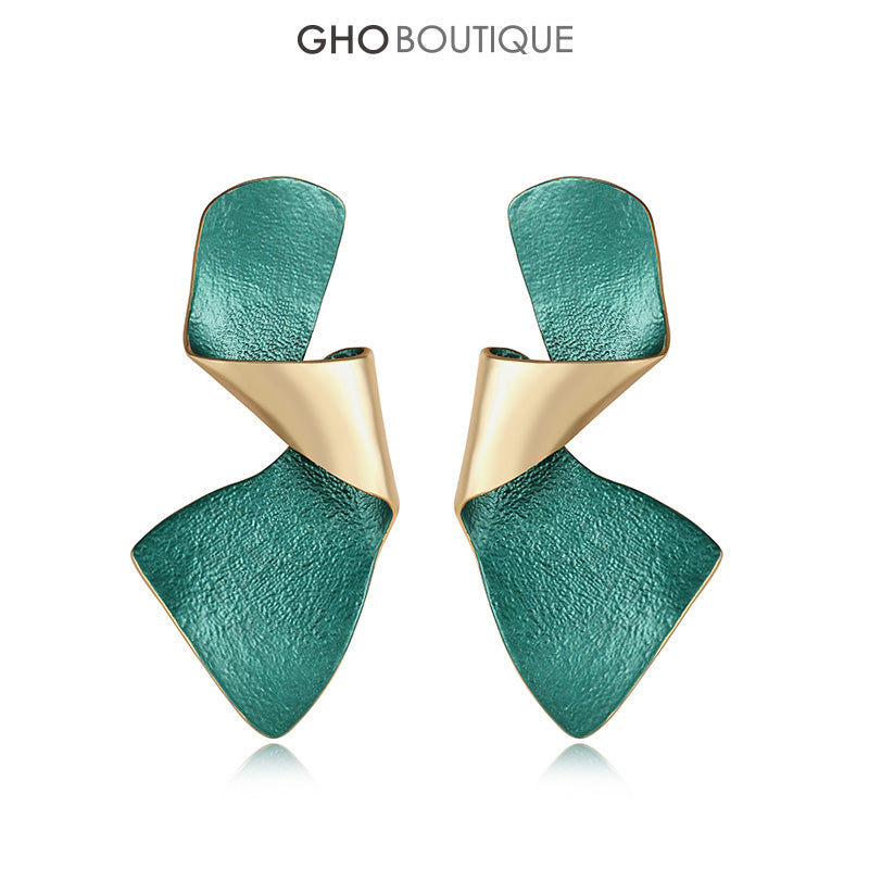GHO Large Irregular Kinked Earrings