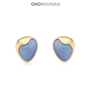GHO Show Field Morandi Blue Small Earrings