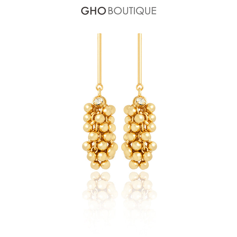 GHO Small Parts Metal Beads Earrings