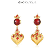 Load image into Gallery viewer, GHO Vintage Palace Re Treasure Inlaid Ear Clips
