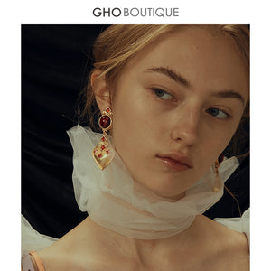 GHO Vintage Palace Re Treasure Inlaid Ear Clips