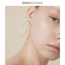 Load image into Gallery viewer, GHO Line Art Asymmetric Earrings
