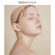 Load image into Gallery viewer, GHO Line Art Hoop Earrings
