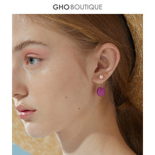 Load image into Gallery viewer, GHO About July Shell Shrimp Pink Pearl Earrings 4 Colors Available
