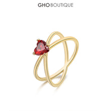 Load image into Gallery viewer, GHO Cinnabar Nevus Cross Ring
