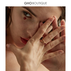 GHO Cinnabar Nevus Cross Ring