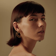 Load image into Gallery viewer, GHO Plane Misalignment Spiral Earrings
