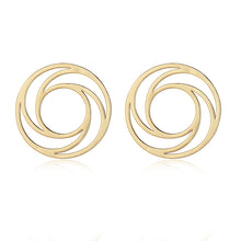 Load image into Gallery viewer, GHO Plane Misalignment Spiral Earrings
