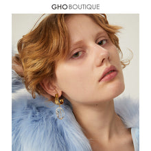 Load image into Gallery viewer, GHO Irregular Acrylic Single Metal Earring
