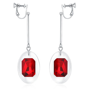GHO Fruit Hard Candy Glass Stone Color Ear Clip