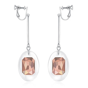 GHO Fruit Hard Candy Glass Stone Color Ear Clip