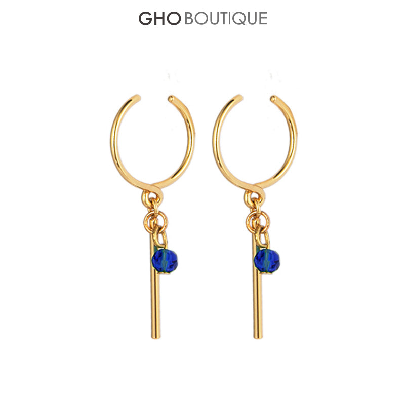 GHO Small Colored Stone Ear Clip