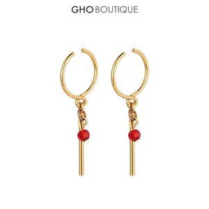 GHO Small Colored Stone Ear Clip