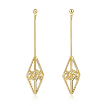 Load image into Gallery viewer, GHO Hook Line Gemstone Diamond Earrings
