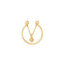 Load image into Gallery viewer, GHO Exquisite Thin Wire Hanging Soft Chain Open Ring
