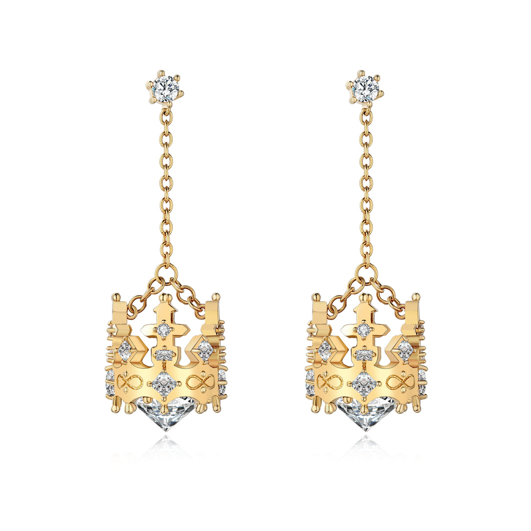 GHO Crown Zircon Earring
