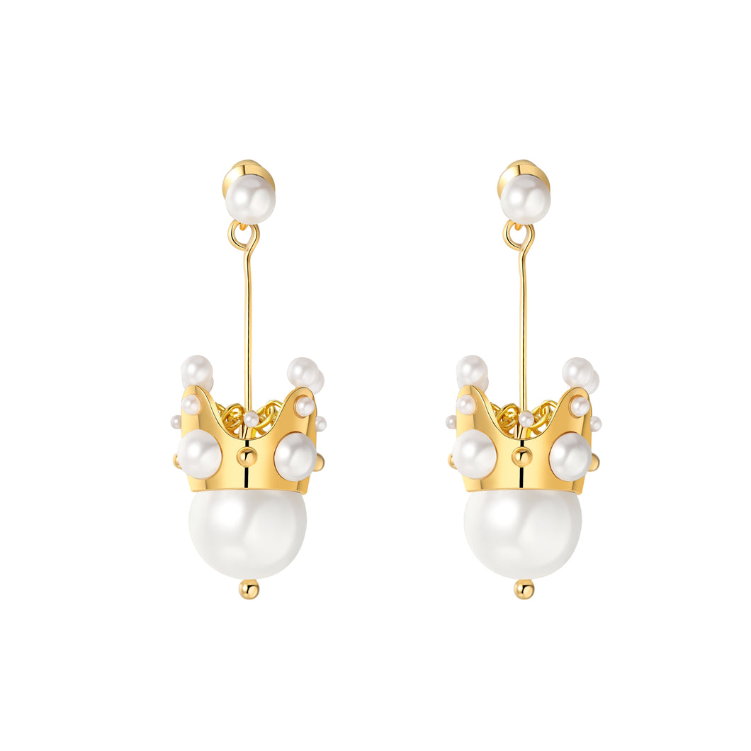 GHO Pearl Crown Earrings