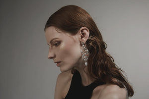GHO Tin Foil Snake Earrings