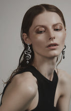 Load image into Gallery viewer, GHO Tin Foil Snake Earrings
