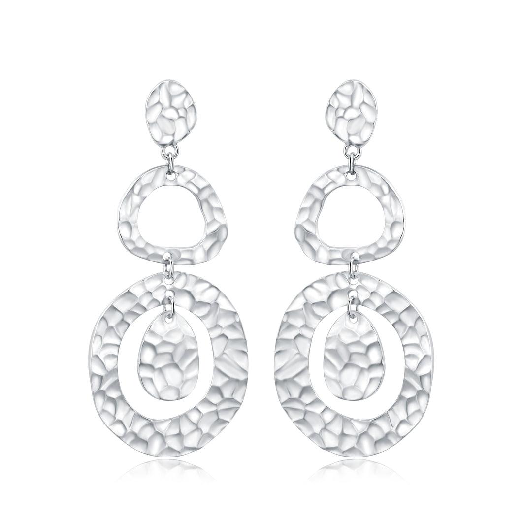 GHO Tin Foil Round Earrings