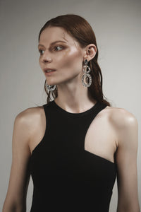 GHO Tin Foil Round Earrings