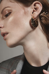 GHO  Tin Foil Series Disc Earrings