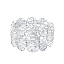 Load image into Gallery viewer, GHO Folded Tin Foil Stretch Cuff Bracelet
