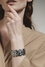 Load image into Gallery viewer, GHO Folded Tin Foil Stretch Cuff Bracelet
