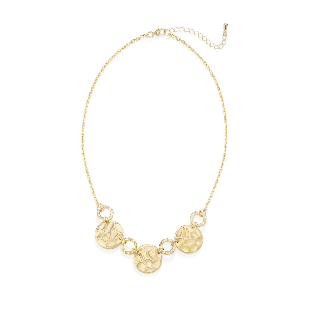 GHO Folded Tin Foil Multi-Piece Necklace