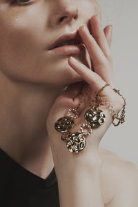 GHO Folded Tin Foil Multi-Piece Necklace
