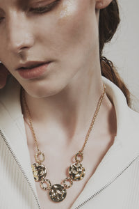GHO Folded Tin Foil Multi-Piece Necklace