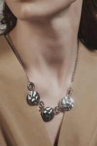 GHO Folded Tin Foil Multi-Piece Necklace