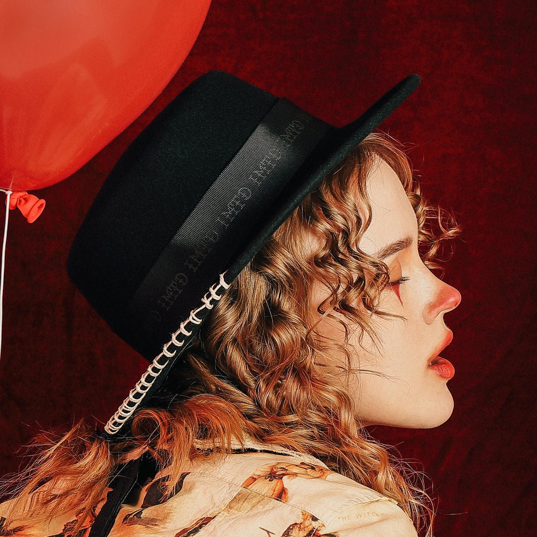 IMTD FEAR FROM IGNORANCE Hand-Stitched Top Hat