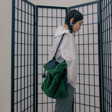 Load image into Gallery viewer, KITAYAMA Alien Story Knotted Suede Bag
