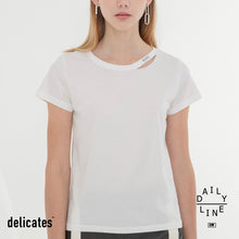 Load image into Gallery viewer, Delicates Torn Neckline Tee
