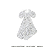 Load image into Gallery viewer, FUSSED Niche Independent Designer Original Floral Hollow Puff Sleeve Dress
