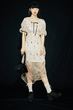Load image into Gallery viewer, FUSSED Niche Independent Designer Original Puff Sleeve Floral Embroidery Dress
