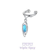 Load image into Gallery viewer, triple tipsy Liquor Hard Candy Zircon Small Ear Clips
