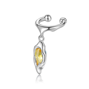 triple tipsy Liquor Hard Candy Zircon Small Ear Clips