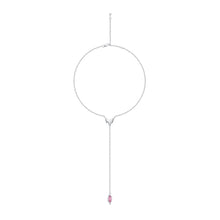 Load image into Gallery viewer, triple tipsy Wine Heart Hard Candy Zircon Y-shaped Necklace
