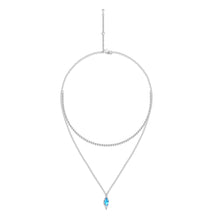 Load image into Gallery viewer, triple tipsy Wine Heart Hard Candy Zircon Double Necklace
