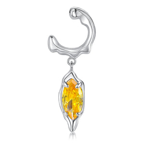 triple tipsy Wine Heart Hard Candy Zircon Brooch/Anti-glare Brooch