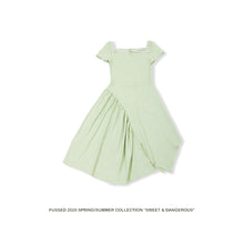 Load image into Gallery viewer, FUSSED Original Niche Independent Designer Greeni Dress with Irregular Hem
